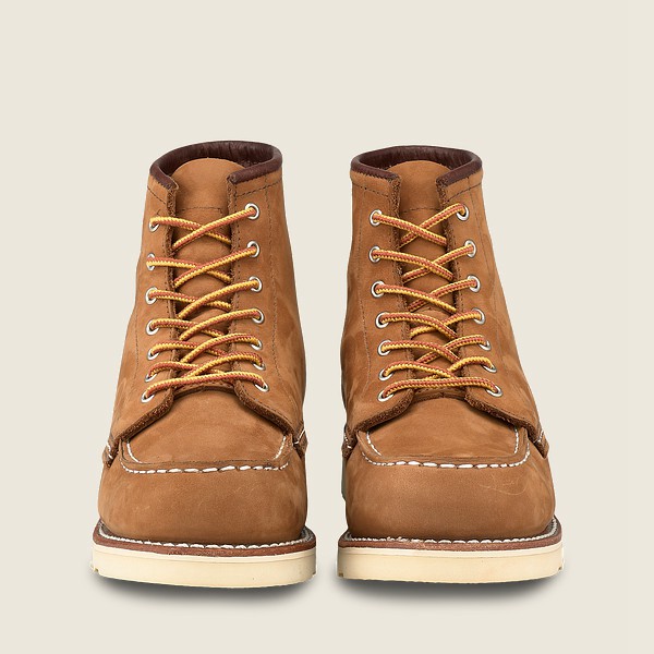 Botas Red Wing Heritage Mujer Kaki - 6-Inch Classic Moc - Short Chinook Cuero - 861-HDMPAC